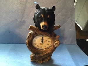 Bear Clock-resin - Picture 1 of 8