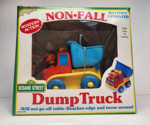 1991 Tyco Illco Toy Co Sesame Street Ernie Non Fall Dump Truck Battery Operated Cover
