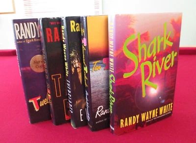 5 SIGNED Randy Wayne White Novels ~ Twelve Mile Limit ~ Shark River ~ Everglades - Image 1 of 4