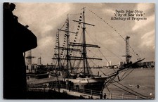 Postcard Byrd's Polar Ship "City of New York" 1933 Chicago Worlds Fair E4