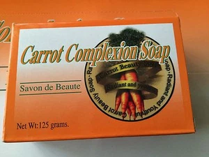 Carrot Complexion Bar Soap With Carrot Oil 125 Grams (3 Pieces) - Picture 1 of 5