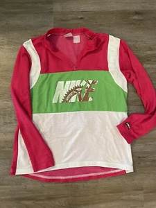 Vintage Nike Cycling Bike Jersey Shirt Sz S Half Zip Back Pockets 90s Red Small - Picture 1 of 7