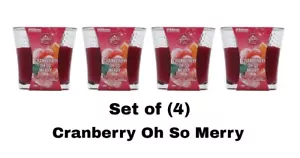 Glade Duftkerze - CRANBERRY OH SO MERRY - Set (4) 3,4 Unzen LIMITIERTE EDITION - Bild 1 von 2
