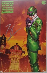 BATMAN ONE BAD DAY RIDDLER #1 Camuncoli Variant (CVR F) SIGNED by TOM KING NM+ - Picture 1 of 8