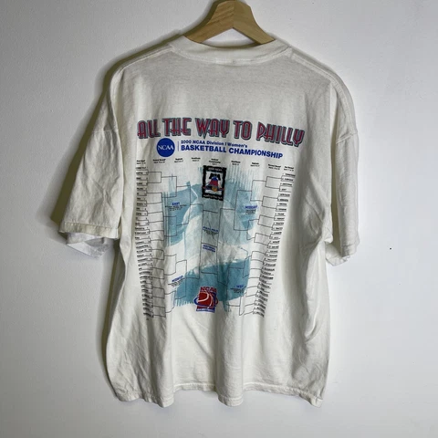 Vintage 2000 UCONN Huskies Final Four T-Shirt Size XL Women's Basketball White Cover