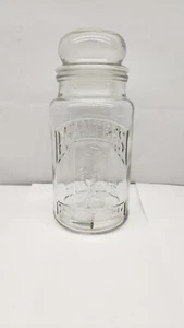Vintage 1981 75th Anniversary Pflanzgefäße Mr. Peanut Glas mit Deckel Kanister - Bild 1 von 5