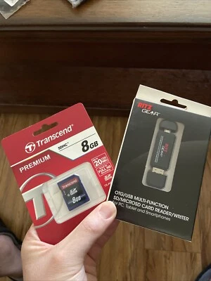 Transcend 8gb SD Card With Ritz Gear Card Reader - Image 1 of 4