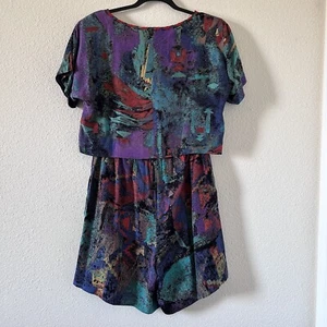 Platinum Dorothy Schoelen Women’s VTG M Short Set Art To Wear Retro - Picture 1 of 14