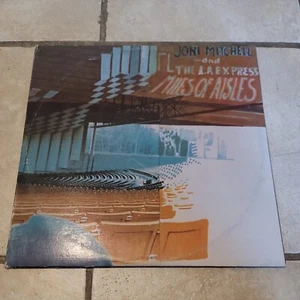 JONI MITCHELL Miles of Aisles - 1974 First Press Asylum 2-LP Live Trifold - Picture 1 of 16