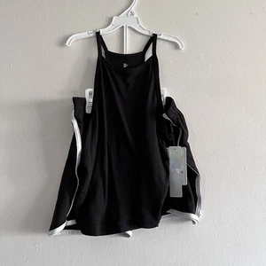 Camicia e pantaloncini neri pronti all'uso set abbinati taglia L - Foto 1 di 4