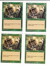 MTG  5TH. Edition  4 x GIANT GROWTH