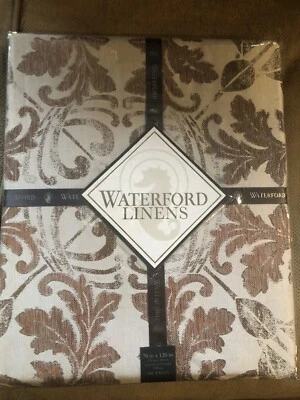 $90 NEW LUXURY WATERFORD LINENS OCTAVIA TABLECLOTH 70x126” 10 To 12 People - Image 1 of 4
