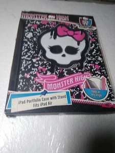 MONSTER HIGH Ipad Portfolio Case W/Stand Fits iPad Air Folds at any angle - Picture 1 of 4