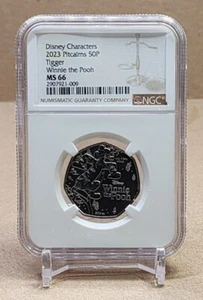 2023 PITCAIN ISLAND 50p DISNEY'S WINNIE POOH - TIGGER - NGC MS66 not niue - Picture 1 of 9