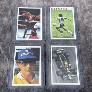 Mike Tyson Rookie Trading Card Question of Sport 1986 + Maradona Ayrton Senna - Bild 1 von 10