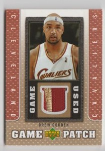 Drew Gooden 2007-08 Upper Deck Game Used 3 Color Patch Jersey #GJ-GO Cleveland