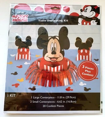 Kit de decoração de mesa de festa de aniversário 23 peças Mickey Mouse Disney - Imagem 1 de 2