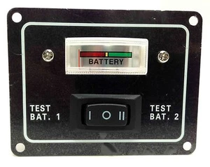 Interruptor de prueba de batería voltímetro de placa de aluminio barco marino Pactrade 12 VDC - Imagen 1 de 4