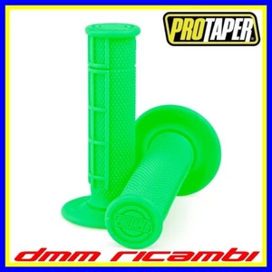 Manopole PROTAPER Neon Grips MX Half Waffle Moto Cross Enduro Motard Verde Fluo - Foto 1 di 1