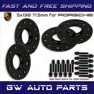 4PC 5x130 10mm Hub Centric Wheel Spacers For Porsche 911 Comes With Lug Bolts - Picture 1 of 2