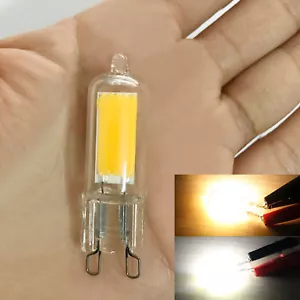 Mini G9 COB LED Bulb 3/5W Glass Crystal Halogen Lamp 220/240V Bright/Soft Light - Picture 1 of 14
