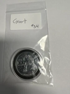 Disney 100th Anniversary Coin Medallion 2023 Disneyland Groot Guardians Galaxy - Picture 1 of 3