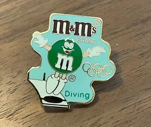M&Ms Diving Green M&M Olympic Pin - Picture 1 of 1