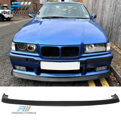 Se adapta a 92-98 BMW E36 M3 estilo CA parachoques delantero alerón labial PU Foto 1 de 4