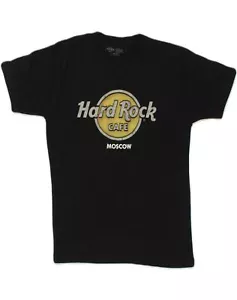 T-shirt da uomo grafica Hard Rock Cafe piccola cotone nero RR03 - Foto 1 di 3