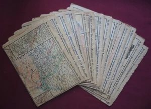 Big SET 14 MAPS Germany Posters EUROPE WW1 Chronicles 28 Aug - 18 Dec 1916 - Picture 1 of 9