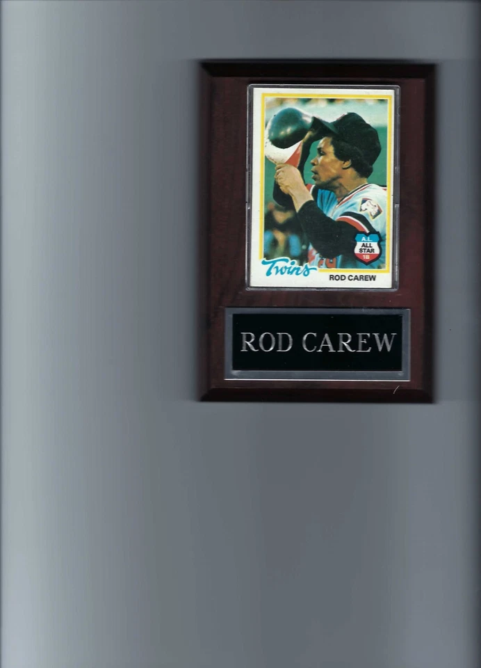 ROD CAREW PLAQUE BASEBALL MINNESOTA TWINS MLB   C - Image 1 of 1