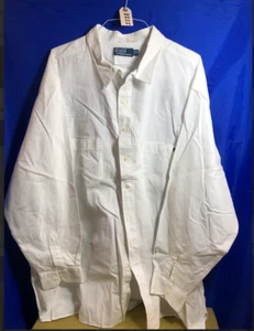 Men's Ralph Lauren Polo White Long Sleeve Dress Shirt Size 5XB - Picture 1 of 1