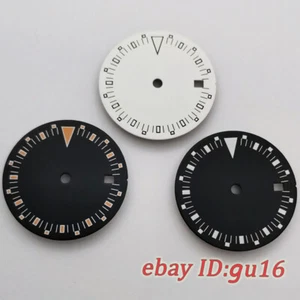 29mm luminous black white dial Fit ETA 2824 2836 Miyota 8215 DG2813 Movement - Picture 1 of 10