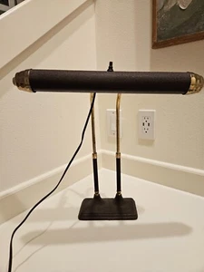 Antique Art Deco Desk Lamp Radionic Transformer Co. Brass Adjustable Goose Neck - Picture 1 of 6