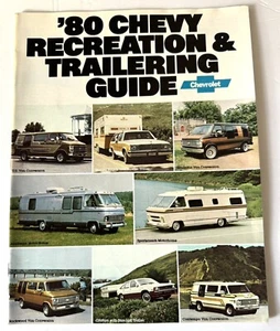 Chevrolet 1980 vintage guía de recreación y remolque folleto de ventas del concesionario - Imagen 1 de 14