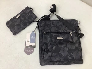 Baggallini Go Bagg Midnight Blossom With Removable RFID Phone Wristlet (NWOT) - Picture 1 of 5