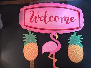 Wooden Hanging Dangling Decor Welcome  sign Display new - Picture 1 of 1