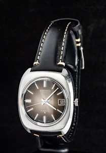 Seiko Men's Automatic (6118-7010) Silver Dial Watch -- Working, 37x37mm Case - Picture 1 of 9