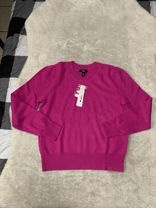 New Aqua Cashmere Womens Wildsberry Pullover Long Sleeve Sweatshirt Large $188 - Picture 1 of 7