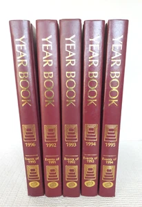 Year Books World Book Encyclopedia Supplement (Set 5) 1992-1996 Events 1991-1995 - Picture 1 of 13