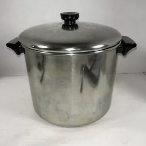 Revere Ware Edelstahl 8 Quart/7,5 l Suppentopf mit Deckel 2068 Korea - Bild 1 von 6