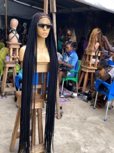 braided wig: handmade cornrow Ghana weave Braid. Full lace 3-4wks Preorder Onl - Picture 1 of 5