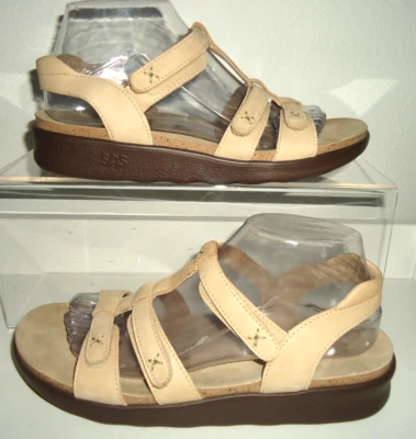 SAS Women's Sandal Strap Beige Leather Slingback Tripad Comfort 9N/39 - Image 1 of 4