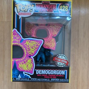 Stranger Things Open Face Demogorgon Black Light Exclusive Funko POP Figure - Imagen 1 de 3