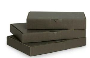 MAXIBRIEFKARTON VERSANDSCHACHTEL Innenmaß Einwellig 350x250x50 mm SCHWARZ NEU - Bild 1 von 3