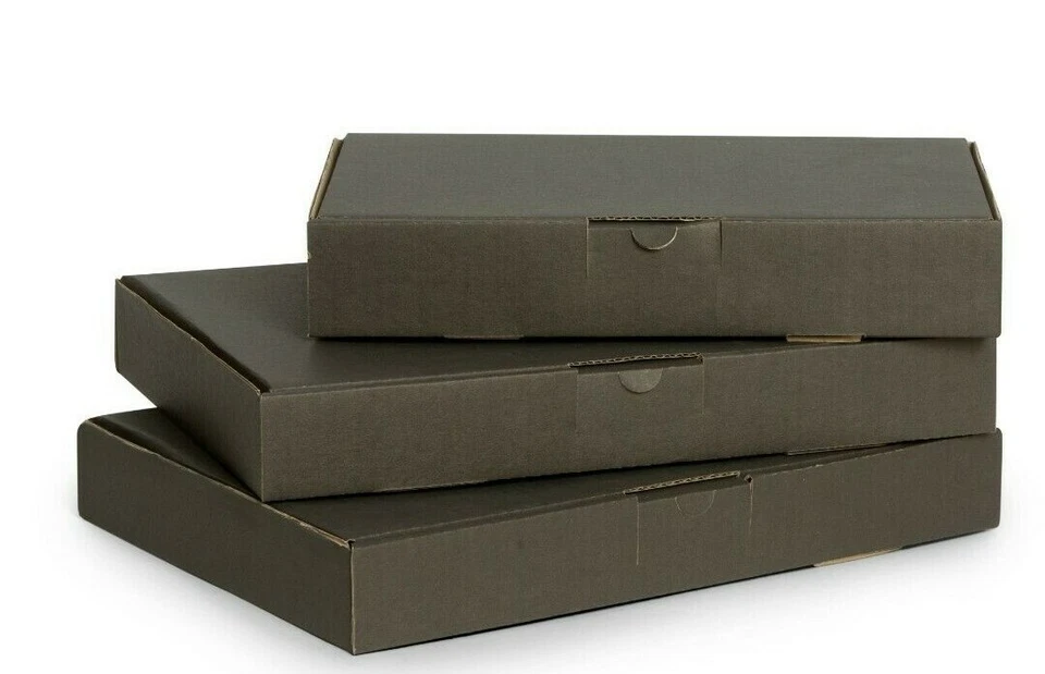 VERPACKUNGS- UND VERSANDMATERIAL MAXIBRIEFKARTON VERSANDSCHACHTEL Innenmaß Einwellig 300x200x50 mm SCHWARZ NEU