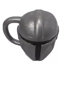Star Wars Boba Fett Mandalorian Silber Grau Keramik Helm Kaffeebecher Tasse - Bild 1 von 5