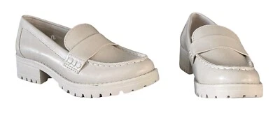 Old Navy Chunky Lug Sole Shoes Cinza Claro Marfim Tamanho 6 Clueless Preppy Anos 90 Novo com etiquetas - Imagem 1 de 4