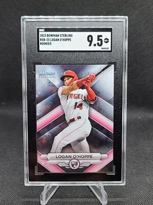 2023 Bowman Sterling Logan O'Hoppe RC SGC 9.5 MINT+ - #BSR-23 - Angels Rookie - Picture 1 of 2