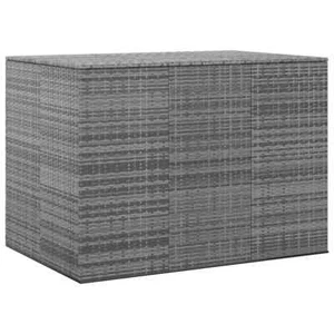 Garten-Kissenbox PE Rattan 145x100x103 cm Grau - Bild 1 von 5